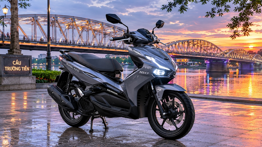 Cho thuê xe máy Honda Airblade đời mới tại Huế - 3L Moto