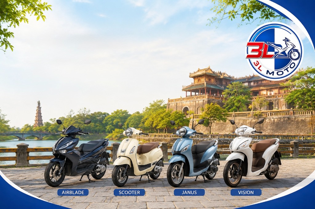 Cho thuê xe máy Huế — 3L Moto
